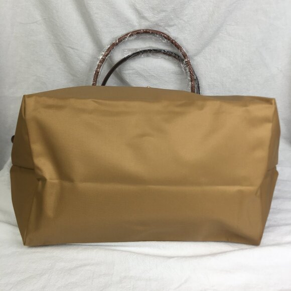 NWT Longchamp Le Pliage Original Large Shoulder Nylon Bag Tote IN Camel - Picture 5 of 10